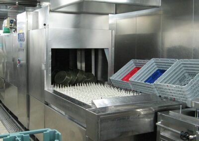 Restaurant Dishwasher attached to Grease trap