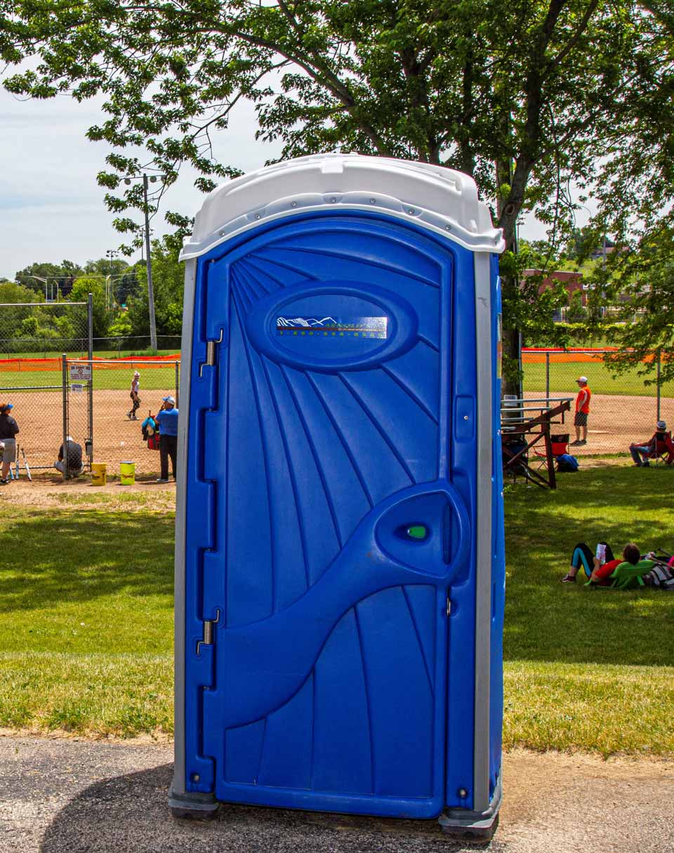 The Weekender Portable Restroom at a baseball game. #WheresArnold