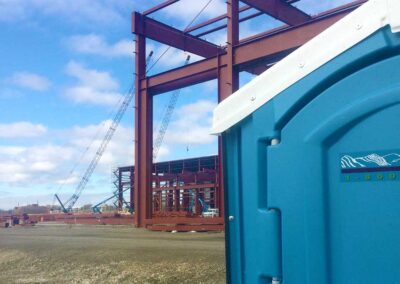 Our Basic Portable Restrooms are sustainable durable for all construction sites.